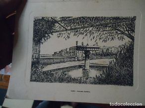 Arte: huecograbado o grabado , cadiz alameda apodaca . invitacion navidad r. pita 1962